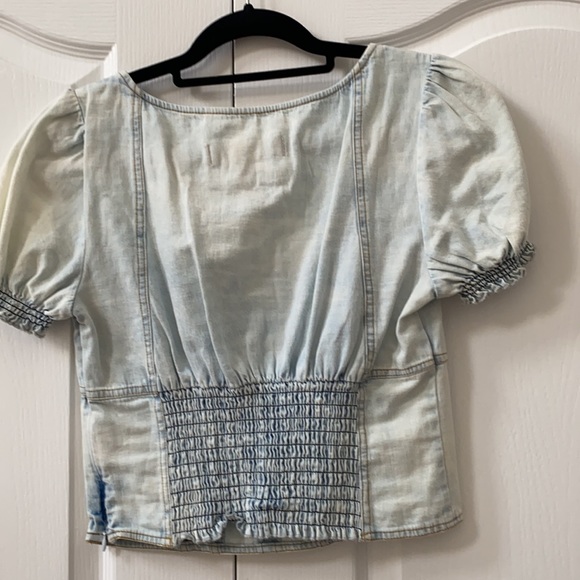 FREE PEOPLE Corset top smocked SMALL - Picture 4 of 4